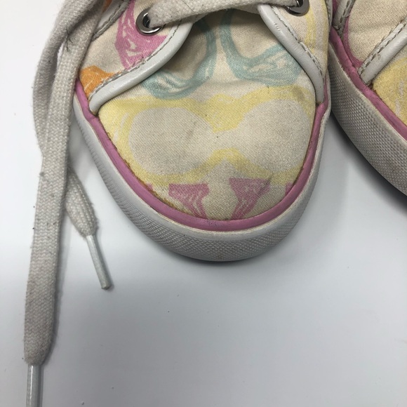Coach Dee Multicolored Sneaker Canvas Size 8B - Picture 9 of 9